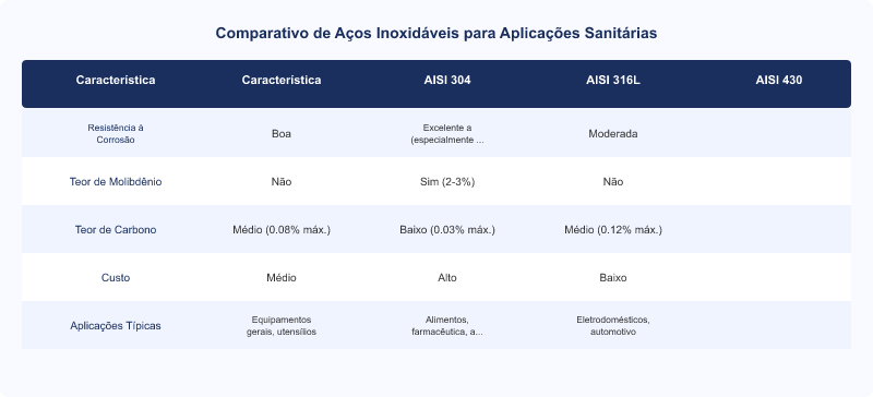 Aço Inoxidável AISI 316L: Durabilidade em Ambientes Sanitários e Conformidade NR-12
