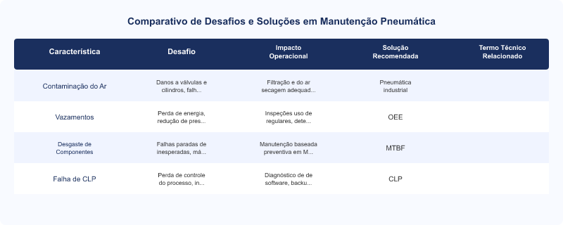 Desafios na Manutenção de Sistemas Pneumáticos em Termoformadoras