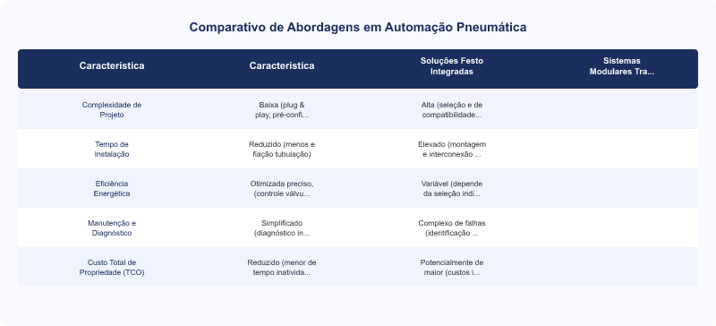 Automação Pneumática Festo: Soluções Integradas para Otimização Industrial