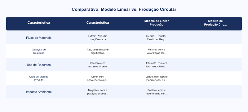 Produção Circular na Indústria: Redução de Resíduos e Otimização de Recursos