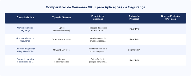 Sensores SICK: Aplicações em Segurança de Máquinas e Conformidade NR-12