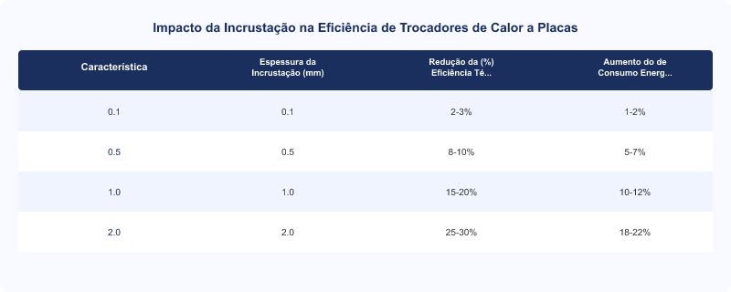 Vida Útil de Trocadores de Calor a Placas Korper e Impacto da Incrustação